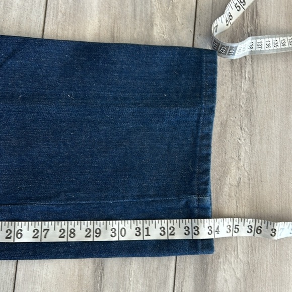 Vintage Y2K 1995 PIZZAZZ high rise straight leg retro jeans size 28 long tall - Picture 7 of 13